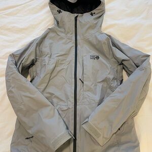 Mountain Hardwear Light Gray Ski Jacket